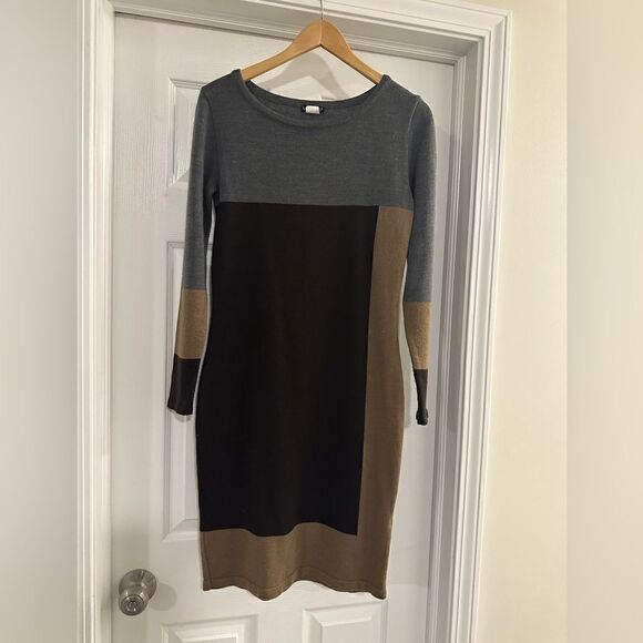 Venus Color Block Wool Blend Sweater Dress size small - Picture 1 of 5